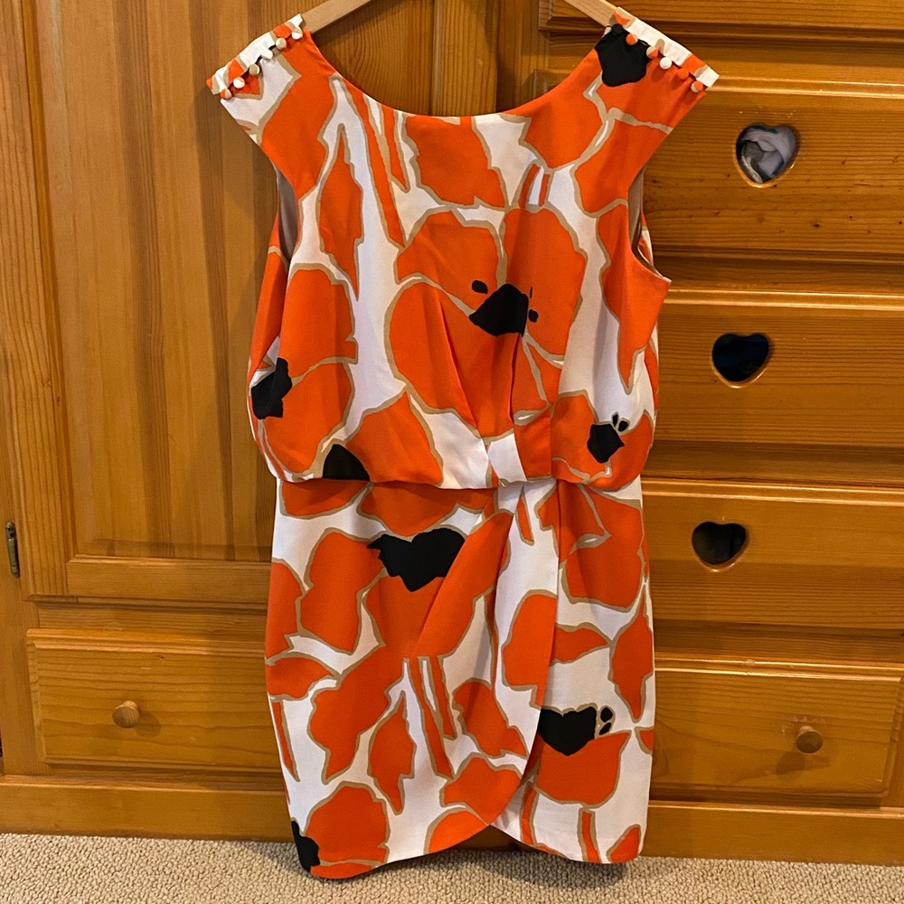 Orange Floral Jessica Simpson Dress